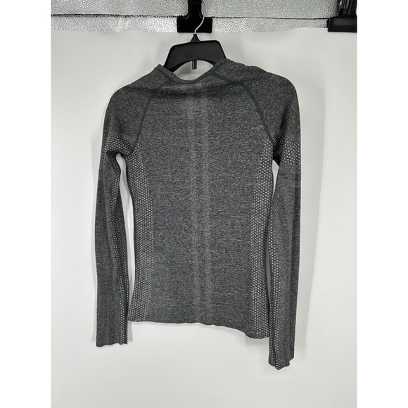 FIGS Salta Seamless Underscrub Top Womens XS Dark Grey Long Sleeve T Shirt Tee - Picture 2 of 4